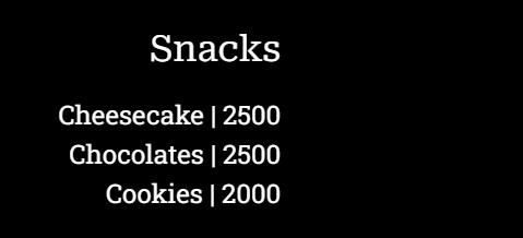 Snacks